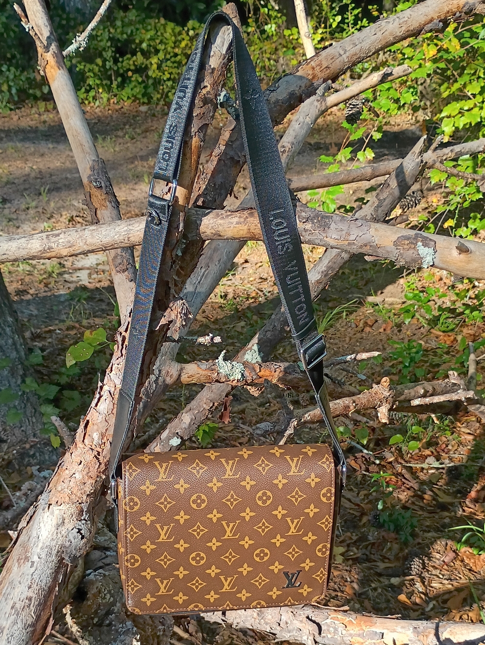 Brown Monogram Crossbody Bag